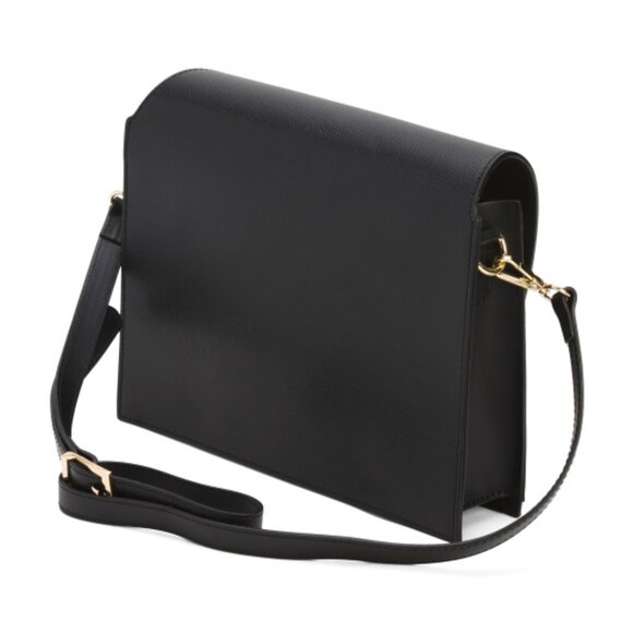 ISADORA Made In Italy Leather Geo Crossbody - Picture 4 of 4